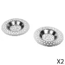 [117263 ZEN35] Grilles evier inox lot x2