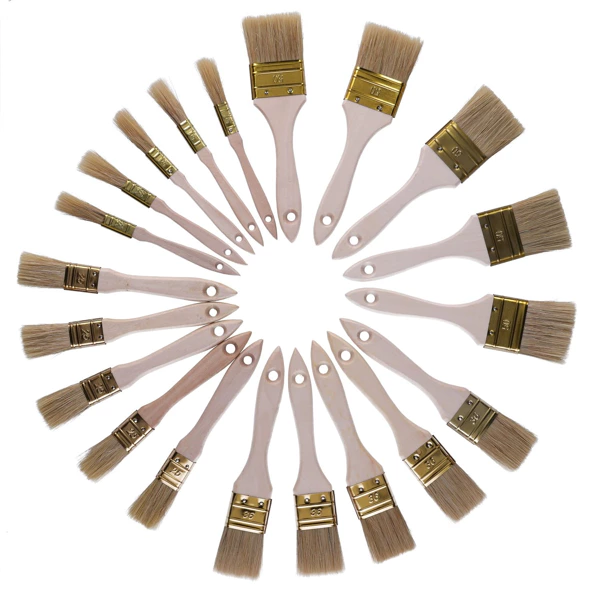 A set of flat brushes for painting 15