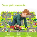 Machine track mat, 9 puzzle pieces