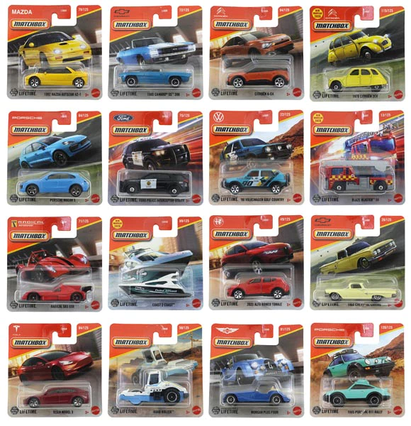 Matchbox voiture sur carte libre-service