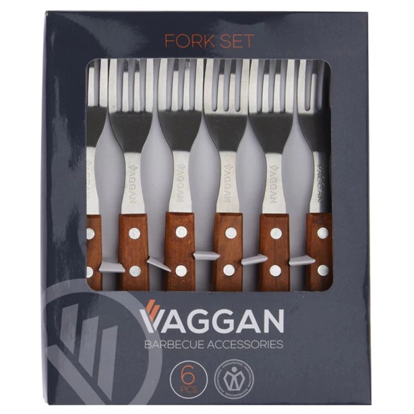 Ensemble de fourchettes à steak Vaggan – 6 pièces
