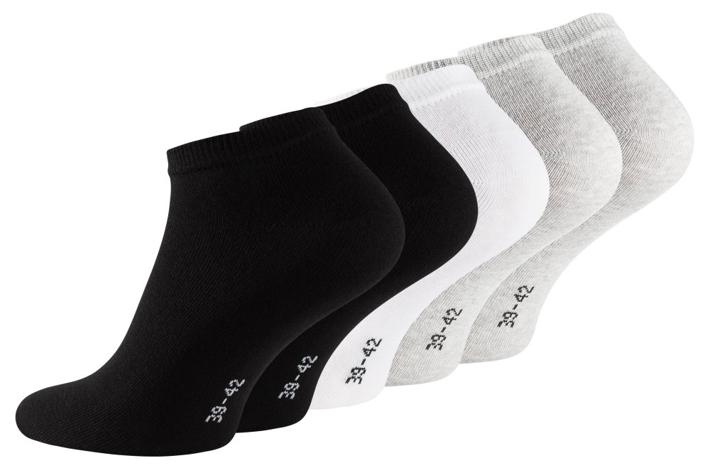 Essentials sports socks - black, white, gray