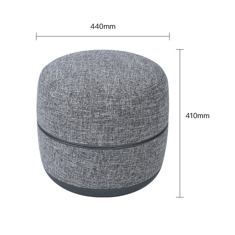 GREY FOOT MASSAGE POUF