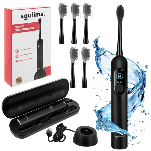 Black sonic toothbrush
