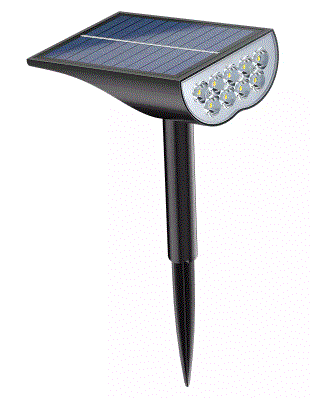 [SL-503 FROID] PROJECTEUR 9LED JARDIN BLANC-FROID