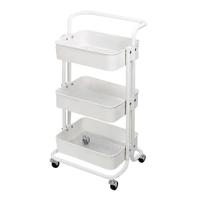 Dessert Trolley on wheels white