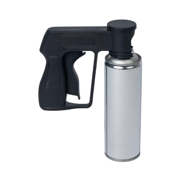 Pistol handle for aerosol can