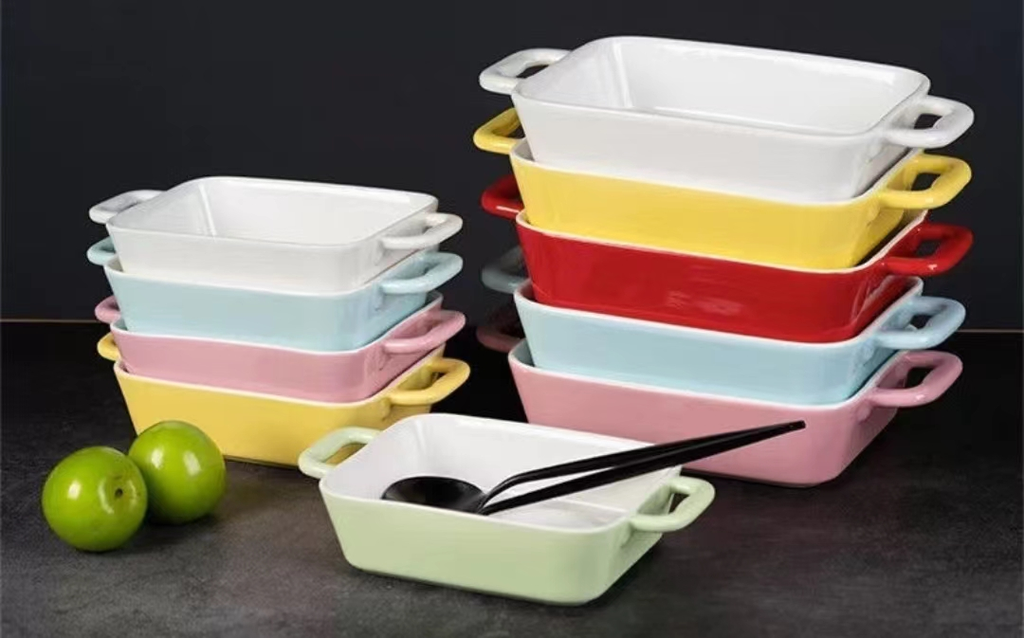 White ceramic rectangular oven dish 500ml - 21L x 12W x 4.7H cm
