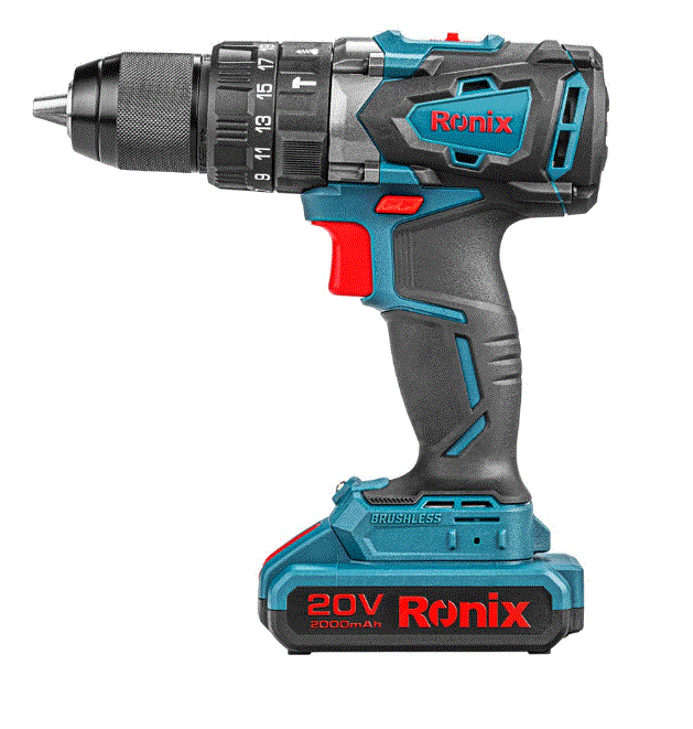 RONIX 8905K 20V CORDLESS & BRUSHLESS DRILL DRIVER KIT CASE