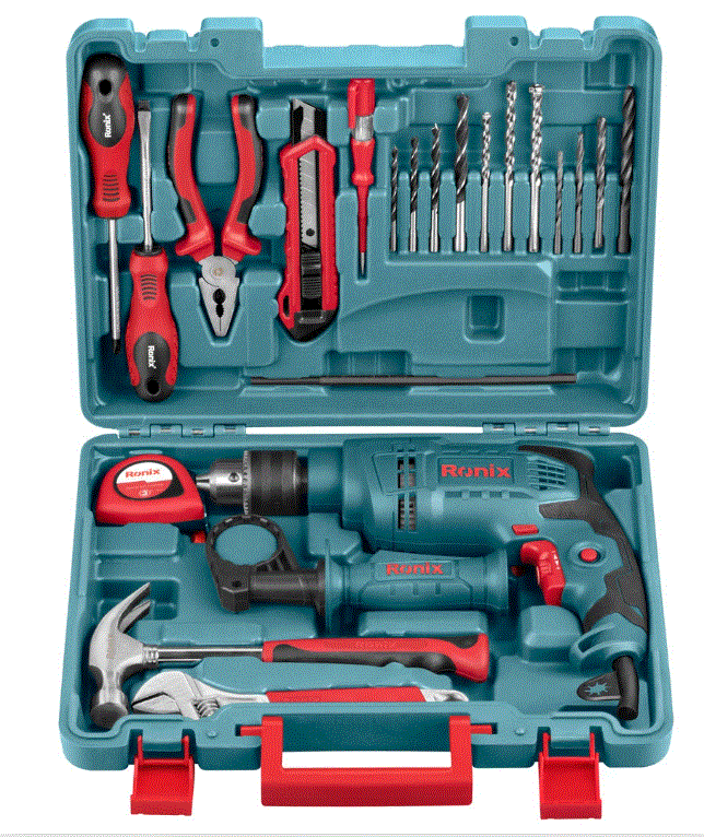 [RS-0001] RONIX RS-0001 COFFRET PERCEUSE  650W & ACCESSOIRES  20V