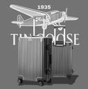 [208] Polycarbonate rigid suitcase (Gris Foncé Métal, 56*36*23cm)