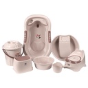 7-piece baby bath set (Beige)