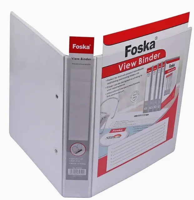 CLASSEUR PVC A4/2.54cm FOSKA
