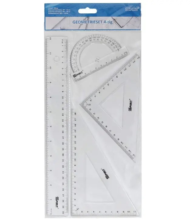 4 pcs SET DE REGLE 20cm COMBO SET 