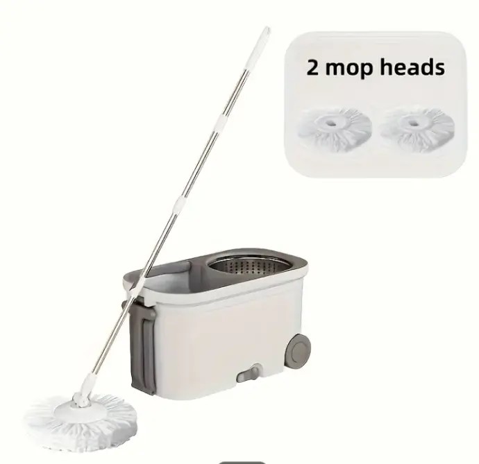 360 ° MOP microfiber (2pcs) & bucket