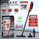 [SK-13033] 3 in 1 cordless vacuum cleaner