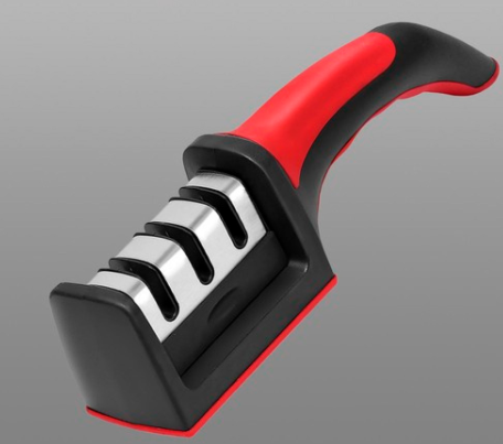 Comfortable hand knife sharpener 3 stages