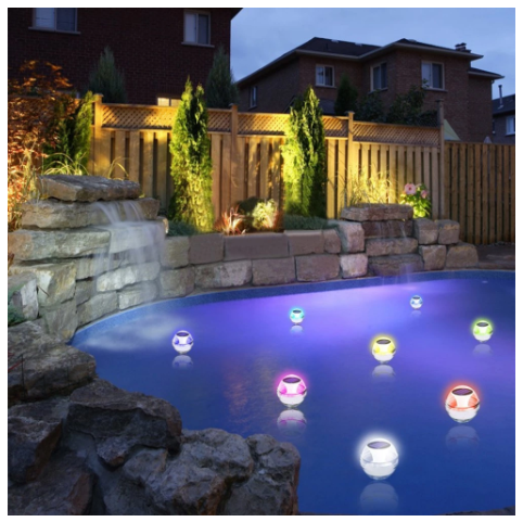 Swimming pool lighting Floating solar ball