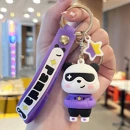 Panda keychain in purple blouse brl223