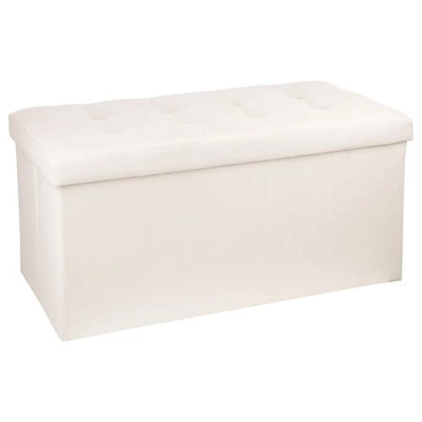 Pouf pliable double lysandre beige