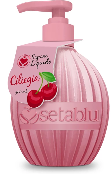Round liquid soap 500ml - cherry