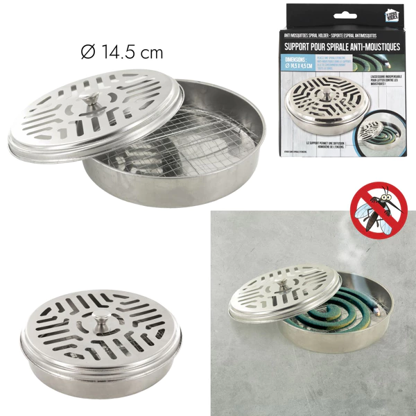Spiral incense holder