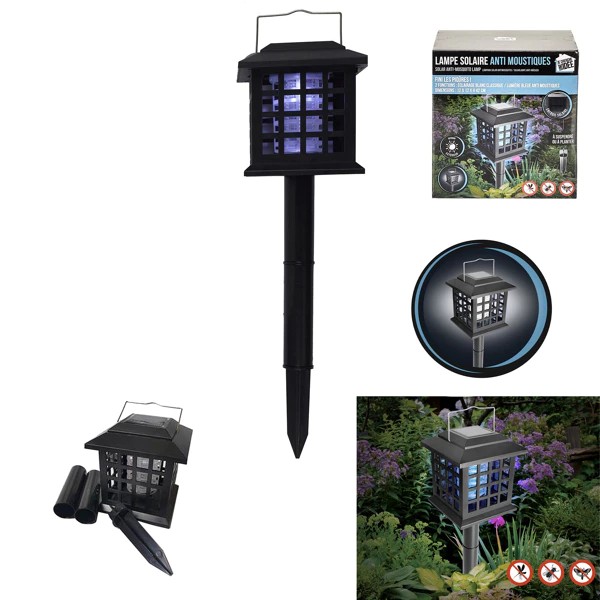 3 in 1 solar LED mosquito repellent lamp