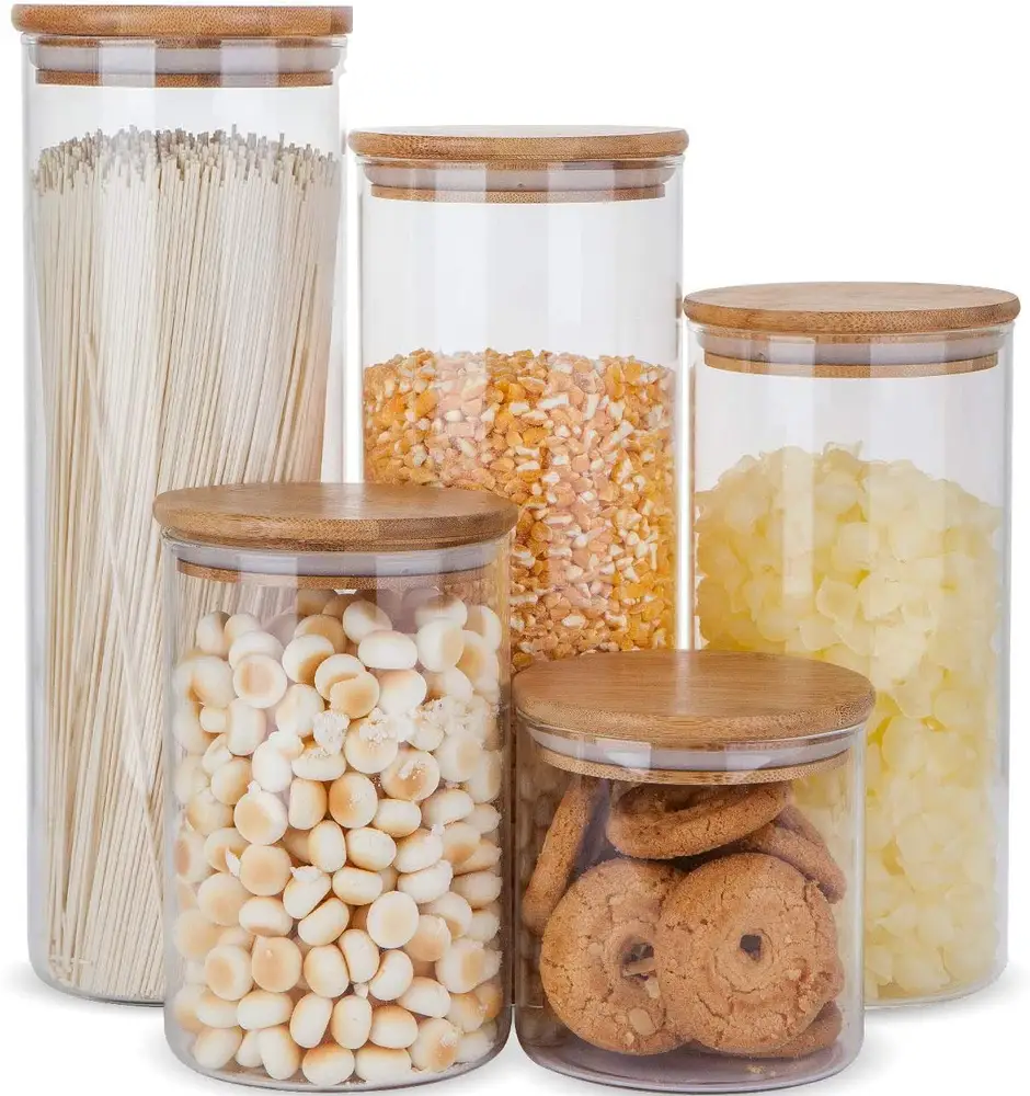 5Pack Glass Jar - 5 airtight boxes.