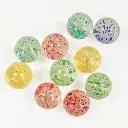 [28147] Bourncerz, glitter, flummies, batch of 10, balls