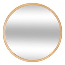 [203587] Kim D55 wooden mirror, brown