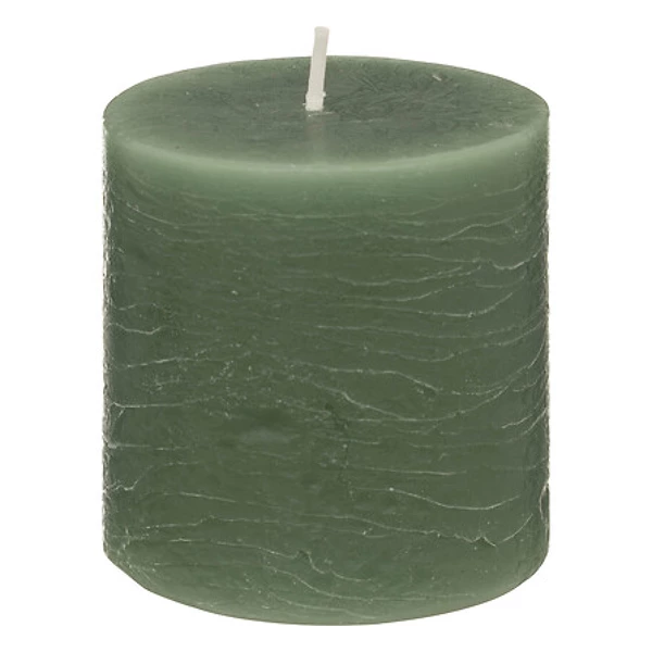 Round candle olia ve 6.7x7, medium green
