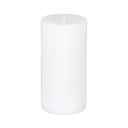 [103114] Bougie ronde olia blanche 6.8x14, blanc