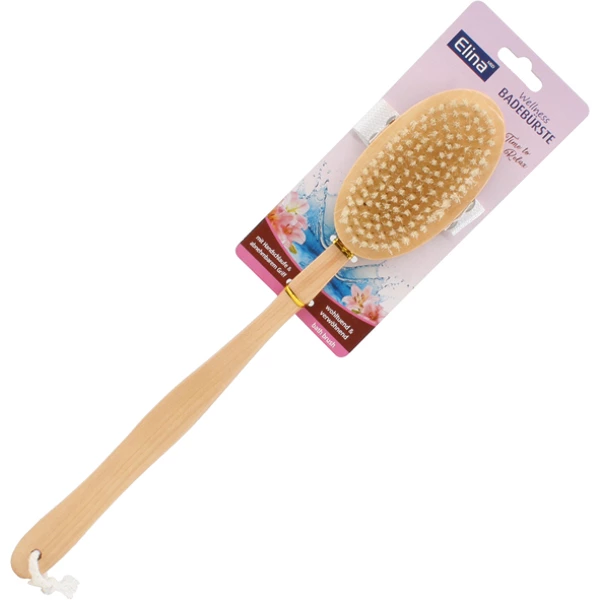 Wooden bath brush 42x7x3cm