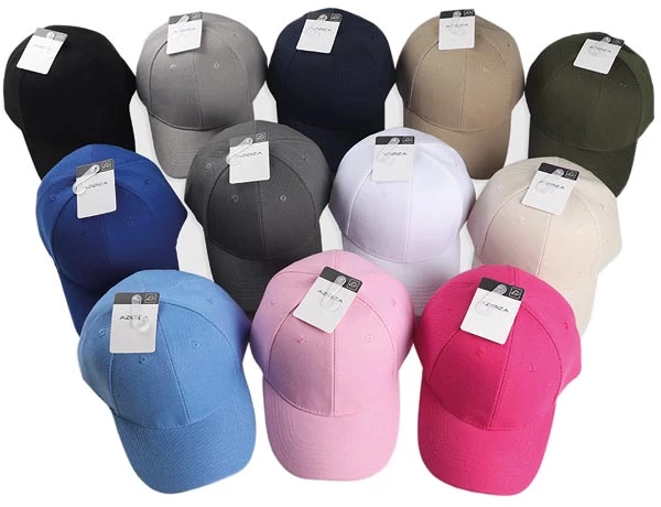 Baseball cap 12 colors assorted size 56-58