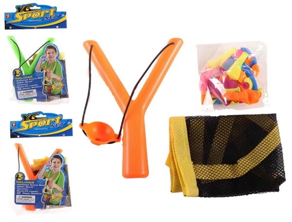 Catapult with 36 water balloons