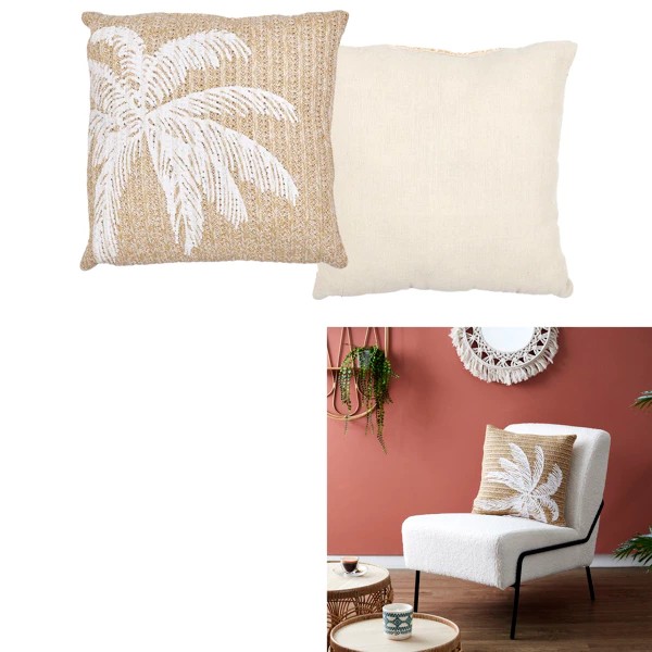 Coussin palmier 40x40cm