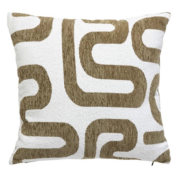 Jacq Chen Safina khaki green cushion 40x40cm