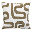 [204484B] Jacq Chen Safina khaki green cushion 40x40cm