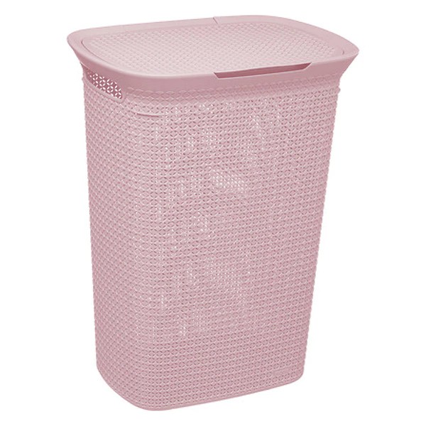 57l linen box, Scandi pink, pink