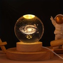 [UJA5534-01] Lampe de table moderne en forme de boule de cristal
