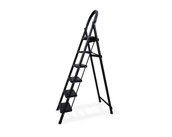 Household ladder | 6 degrees | black