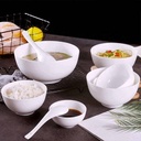 White ceramic bowl. Diameter 14 cm.