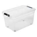 Boite de rangement 52l solutions + , transparent 