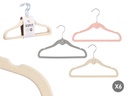 Set de 6 cintre creme en velours KIPIT pour enfants 