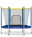 Trampoline de jardin stable pour enfants avec file