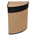 Panier linge 48l angle marron