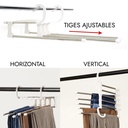 Cintre pantalons multiposition