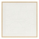 deco mural 3d kaya 60x60, blanc