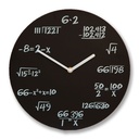 Horloge mathématique - noir