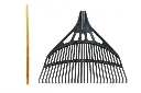 Balai a Feuilles Plastique Manche 66 cm